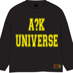 Longsleeve A?K Universe avec imprimé jaune.
